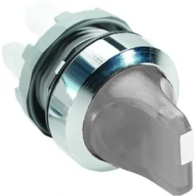 Переключатель M2SS2-21C (2-х позиционный, прозрачный, короткая ручка, с подсветкой, корпус)