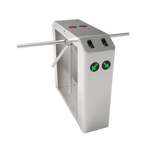Тумбовый турникет двухполосный ZKTeco TS2222 с контроллером и считывателем отпечатка пальца и RFID-карт магазин Алти-Групп